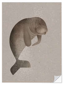 Muursticker Dugong