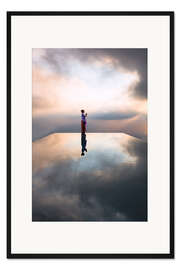 Gerahmter Kunstdruck Meditation auf Bali