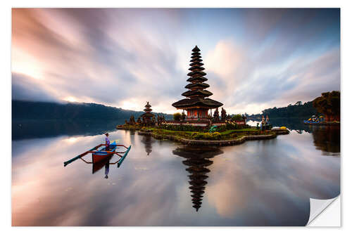 Vinilo para la pared Pura Ulun Danu Bratan, Bali