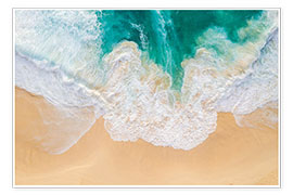 Wandbild  Strand und Wellen, Bali - Matteo Colombo