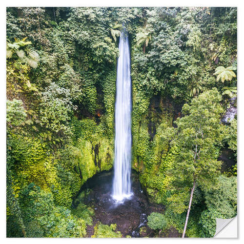 Vinilo para la pared Cascada tropical, Bali