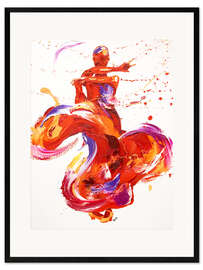 Kunsttryk i ramme Flamenco