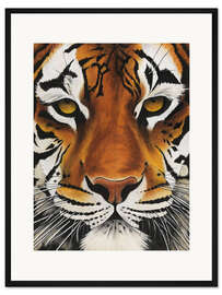 Gerahmter Kunstdruck Alter Tiger