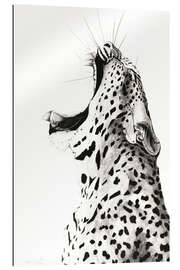 Gallery print Yawning Leopard