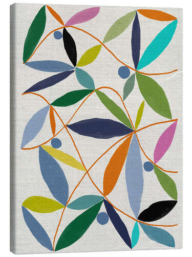 Canvas print Leaves arrangement