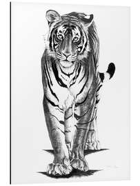 Magnettafel Neugieriger Tiger