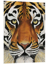 Foam board print Tiger face