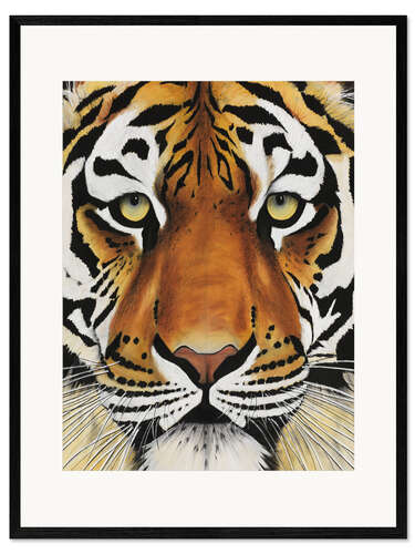 Framed art print Tiger face