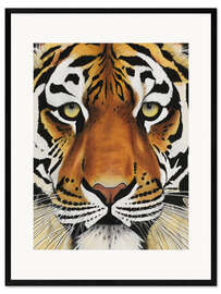 Framed art print Tiger face