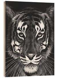 Wood print Tigerblick