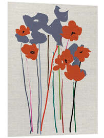 Foam board print Poppies