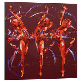 Tableau en aluminium Danse avec enthousiasme