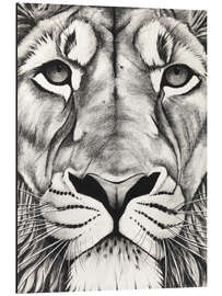 Magnettafel Löwengesicht