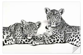 Sisustustarra Two leopards