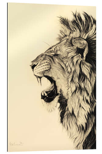 Gallery print Roaring lion