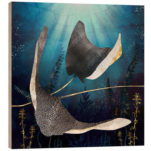 Hout print Stingray