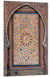 Foam board print Moroccan door