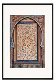 Gerahmter Kunstdruck Marokkanische Tür