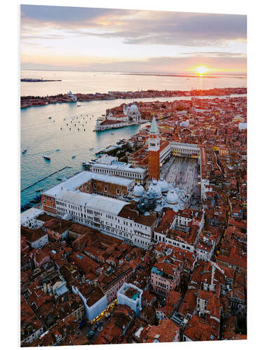 PVC print Sunset over Venice