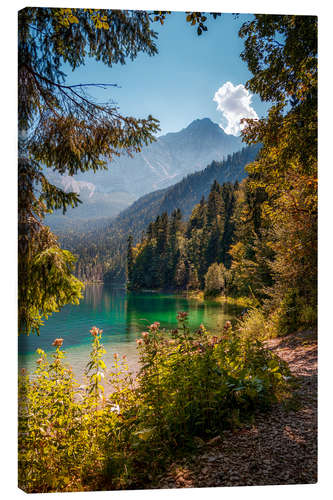 Leinwandbild Eibsee Bayern, Deutschland