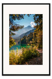 Gerahmter Kunstdruck Eibsee Bayern, Deutschland