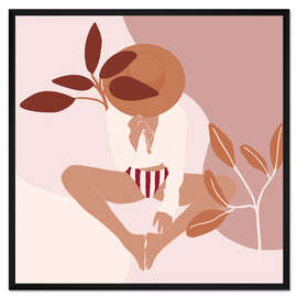 Gerahmter Kunstdruck Tag am Strand