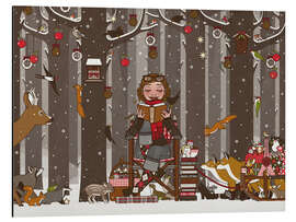 Magnettafel Lily liest vor