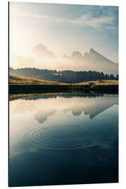 Alumiinitaulu Alpe di Siusi at sunrise