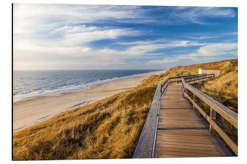 Aluminiumsbilde Way to the beach on Sylt