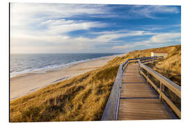 Aluminium print Way to the beach on Sylt