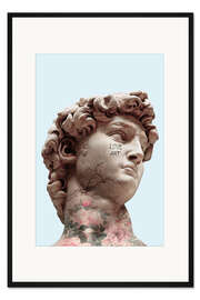 Gerahmter Kunstdruck David liebt die Kunst