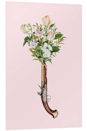 PVC-tavla Revolver with flowers