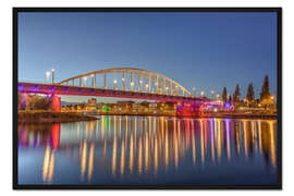 Gerahmter Kunstdruck John-Frost-Brücke in Arnheim