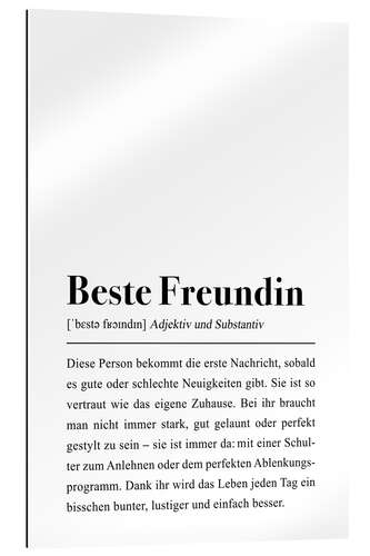 Gallery print Best friend (f.) definition - German