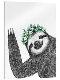 Gallery print Sloth with eucalyptus crown