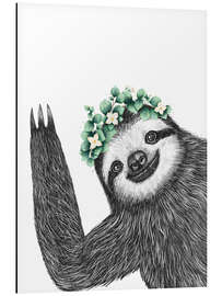 Magnettafel Faultier mit Eukalyptus