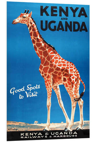 Foam board print Kenya and Uganda