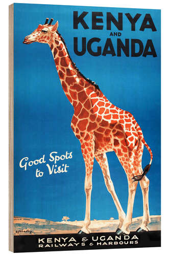 Stampa su legno Kenya & Uganda