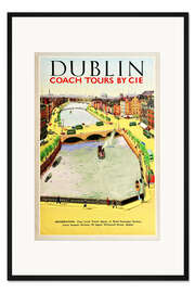 Gerahmter Kunstdruck Dublin, Busreisen (englisch)