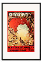 Gerahmter Kunstdruck Höhle von Remouchamps (französisch)