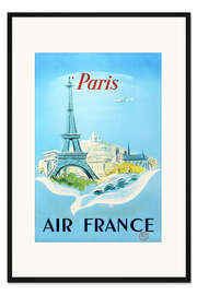 Gerahmter Kunstdruck Paris, Air France