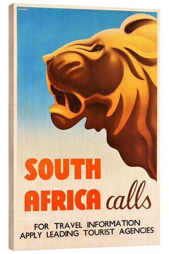 Print på træ South Africa calls (English)