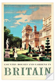 Muursticker Great Britain, Country Houses (English)