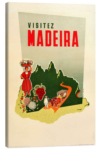 Canvas print Visit Madeira (French)