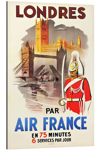 Alubild London mit Air France (französisch)