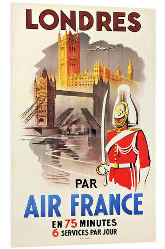 PVC-tavla London with Air France (french)