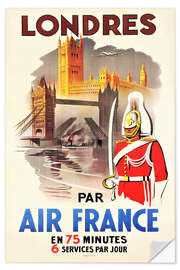 Wandsticker London mit Air France (französisch)