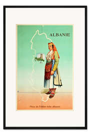Gerahmter Kunstdruck Albanien, ein Stück albanische Folklore (französisch)