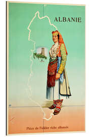 Magnettafel Albanien, ein Stück albanische Folklore (französisch)