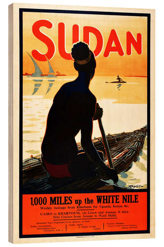 Tableau en bois Soudan (anglais)